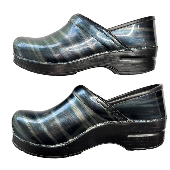 Dansko Professional Clog Nursing Shoe Muli-Color Patent Leather Size 37 6.5 /  7 - Picture 1 of 14